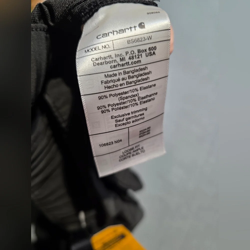 Carhartt NWT Womens Plus Size Black Shorts 3X Waist 24 -26 Inseam 5 - Picture 4 of 4